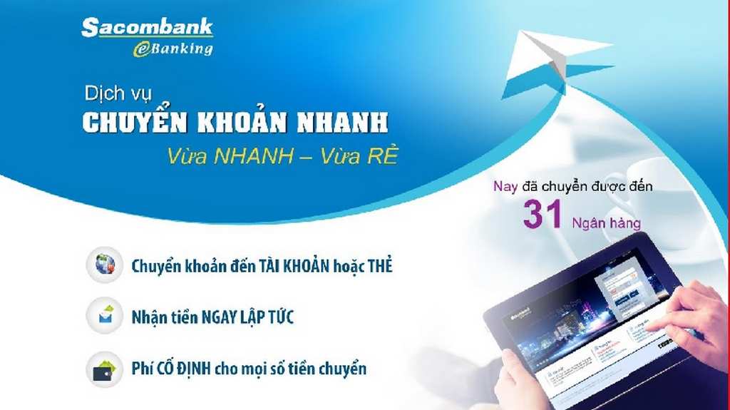 đăng ký internet banking Sacombank