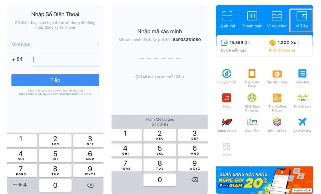 hướng dẫn đăng ký Airpay