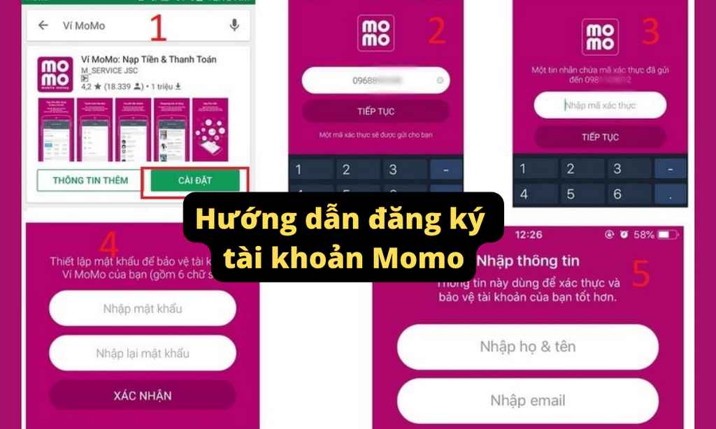 Hướng dẫn tạo tài khoản ví Momo